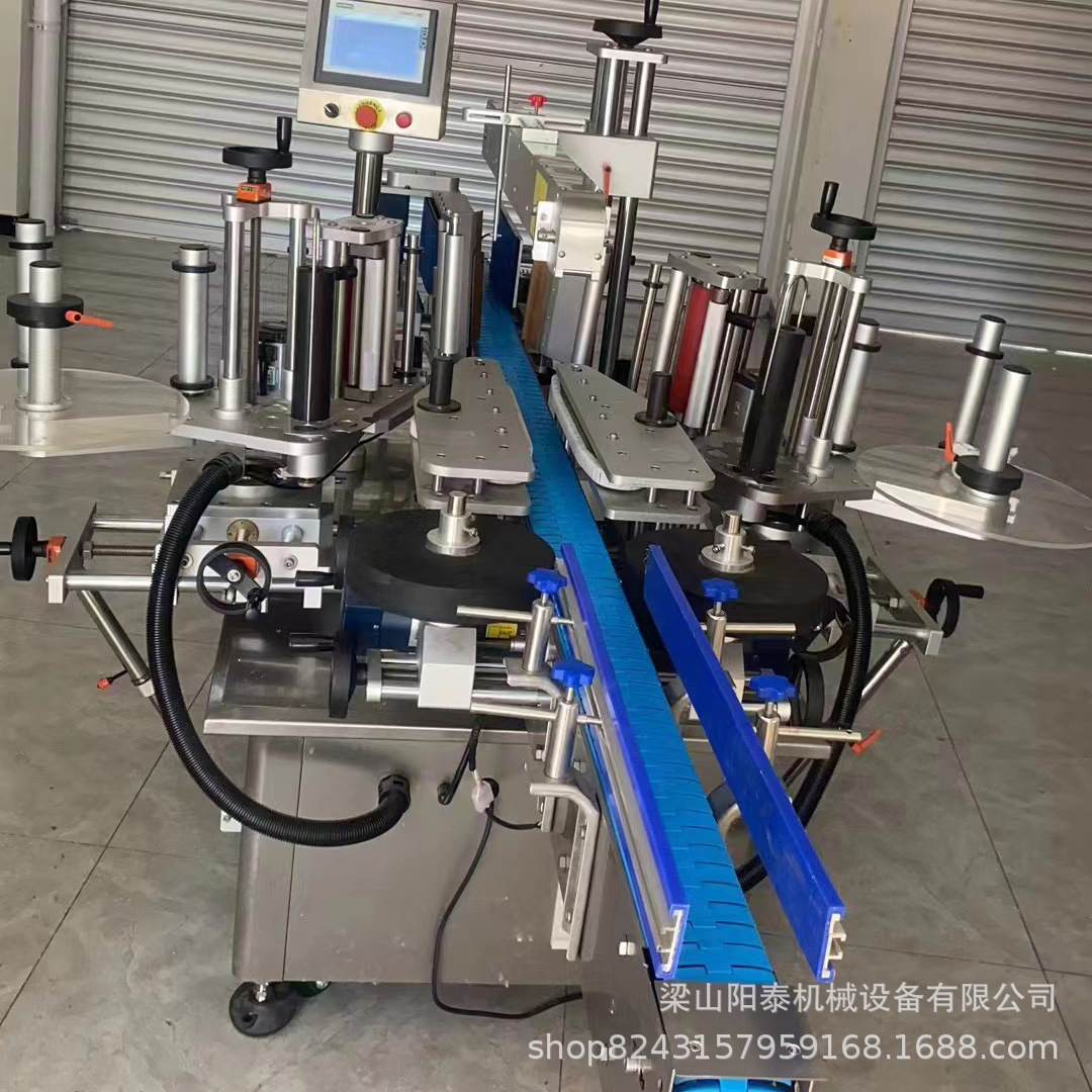 二手不干胶贴标机 单面双面圆瓶贴标机洗衣液贴标机 矿泉水贴标机