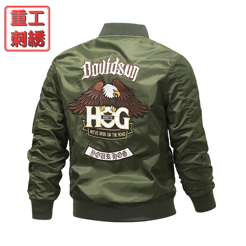2024 nuevo invierno americano traje de asalto traje de vuelo abrigo de algodón traje de montar Harley hombre chaqueta de vuelo abrigo
