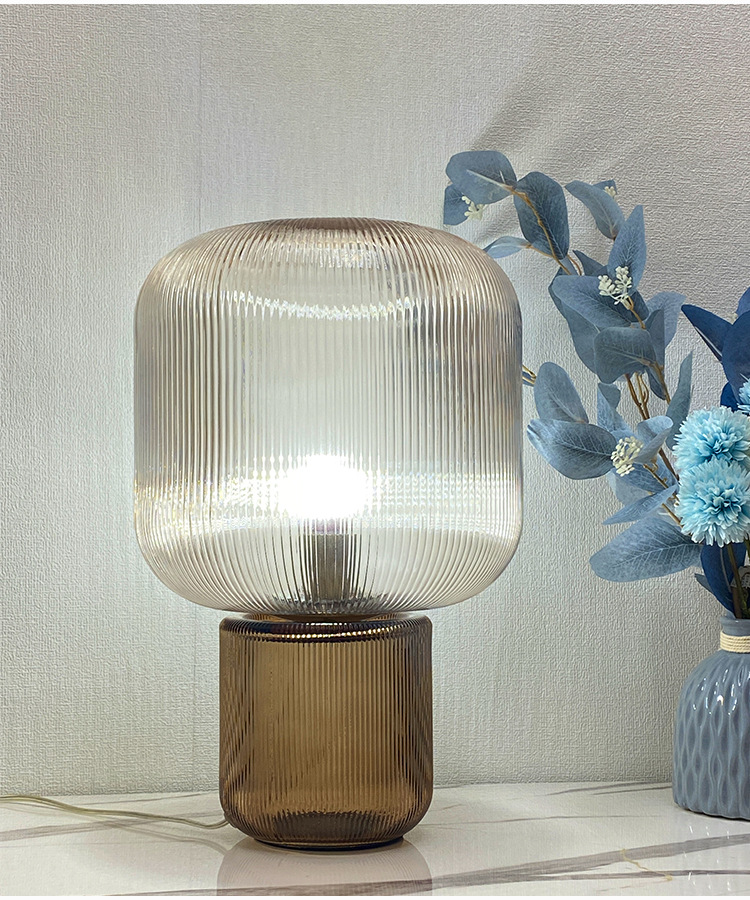 Modern and minimalistic glass fashionable creative table lamp for…
