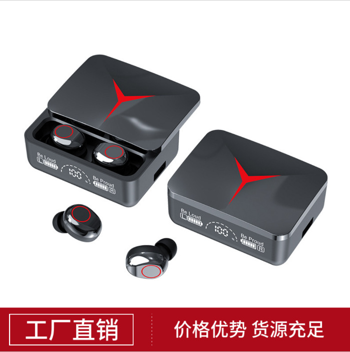 Transfronterizo exclusivo M90 auriculares Bluetooth en el oído de larga duración deportiva pantalla digital inteligente inalámbrica auriculares tws