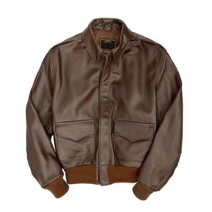 Spot AliExpress Independent Station wish US Air Force Solid Color Lapel Casual Men's Jacket Leather 6674
