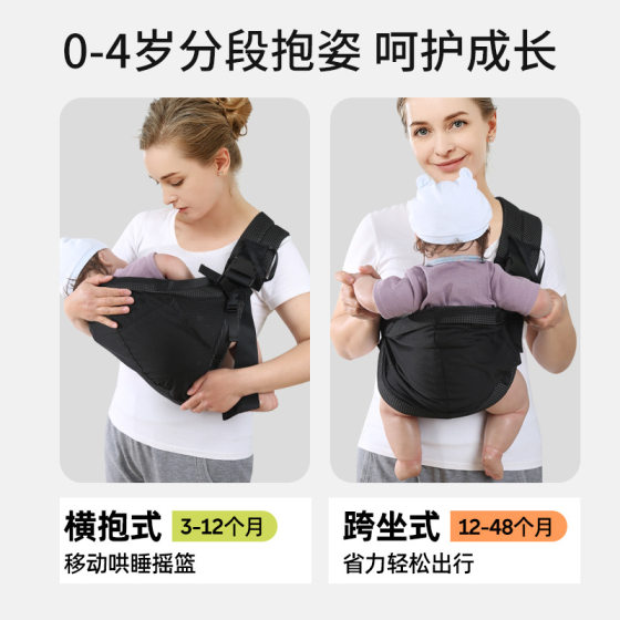 Baby sling holding baby artifact liberates hands newborn front holding type with small month old baby going out sling holding bag