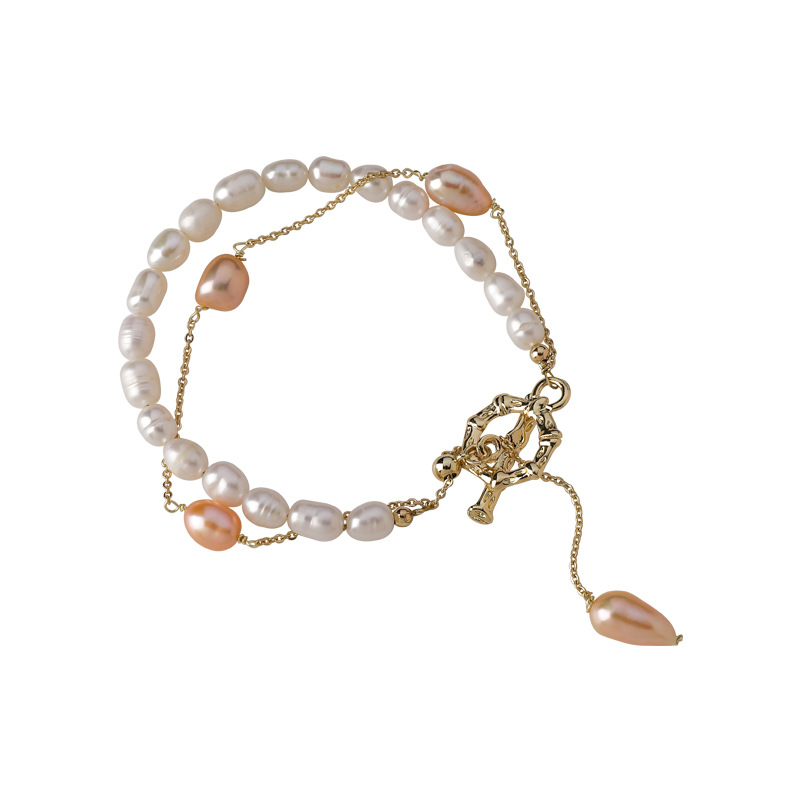 Pulsera Coreana Con Hebilla Ot De Perlas De Doble Capa display picture 6