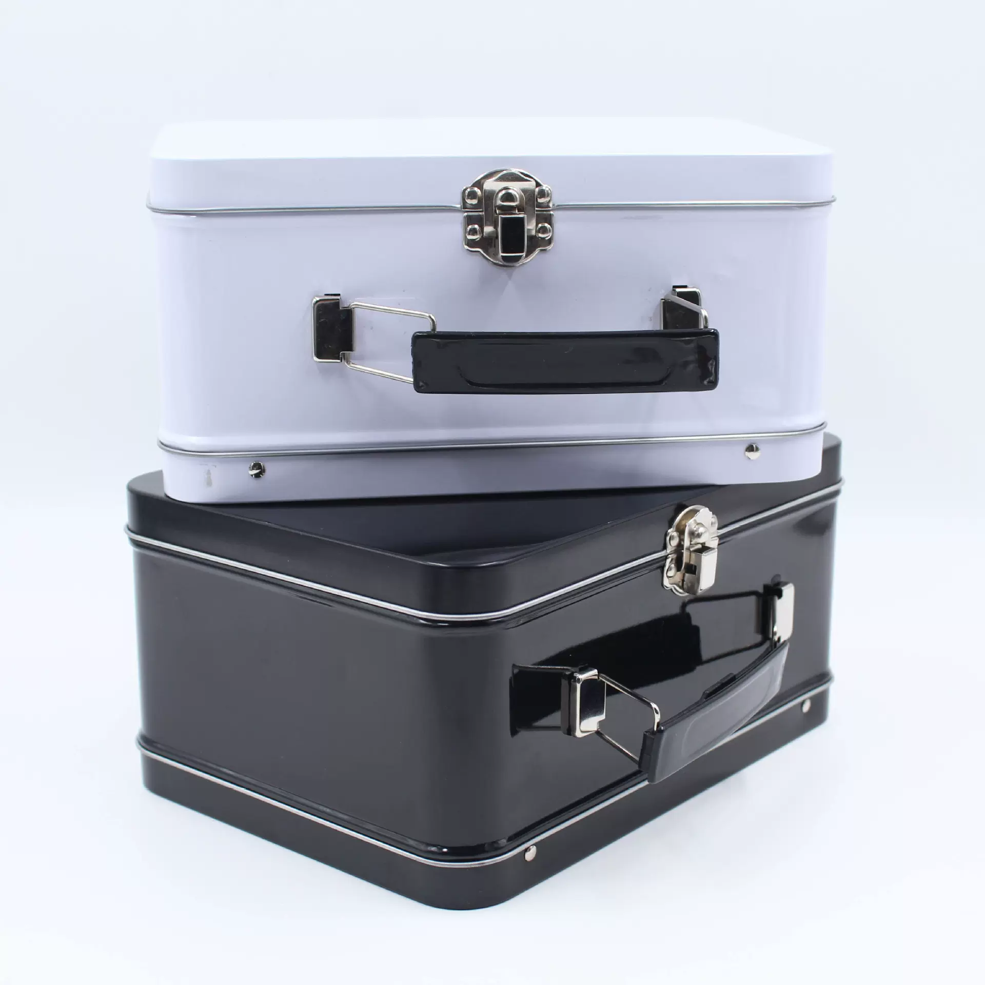 手挽罐收纳盒小批量彩印 手提铁盒  图书馆书本盒子包装 礼品铁盒