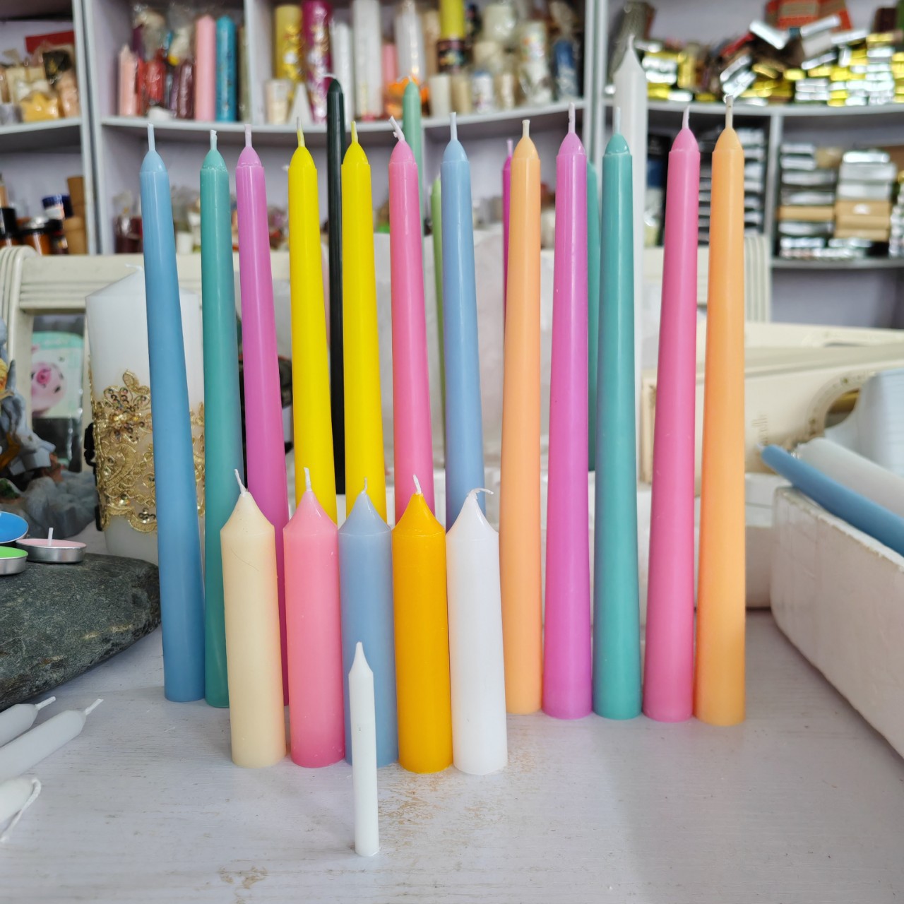 2.2 * 25CM velas de bodas de fiestas vela de decoración mayorista de suministro transfronterizo doméstico cera de poste