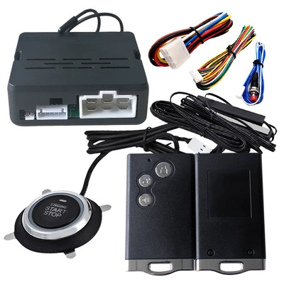 Car anti-theft device Entry One-key Start System - pke-starts-without-flashing-light-with-q02-remote-control