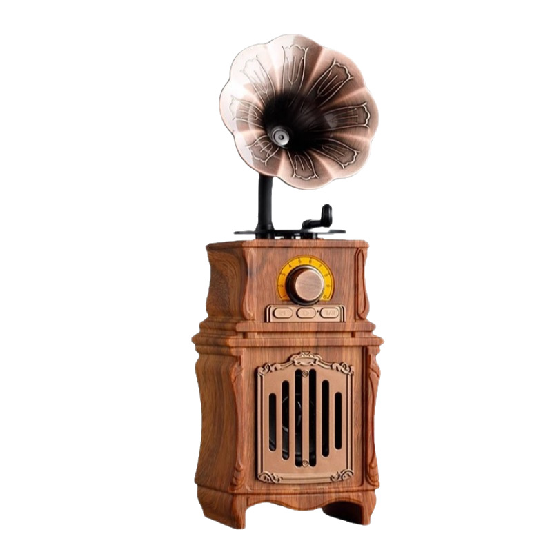 Transfronterizo nuevo retro Bluetooth audio adornos fonógrafo tipo radio subwoofer pequeño sonido altavoces Bluetooth