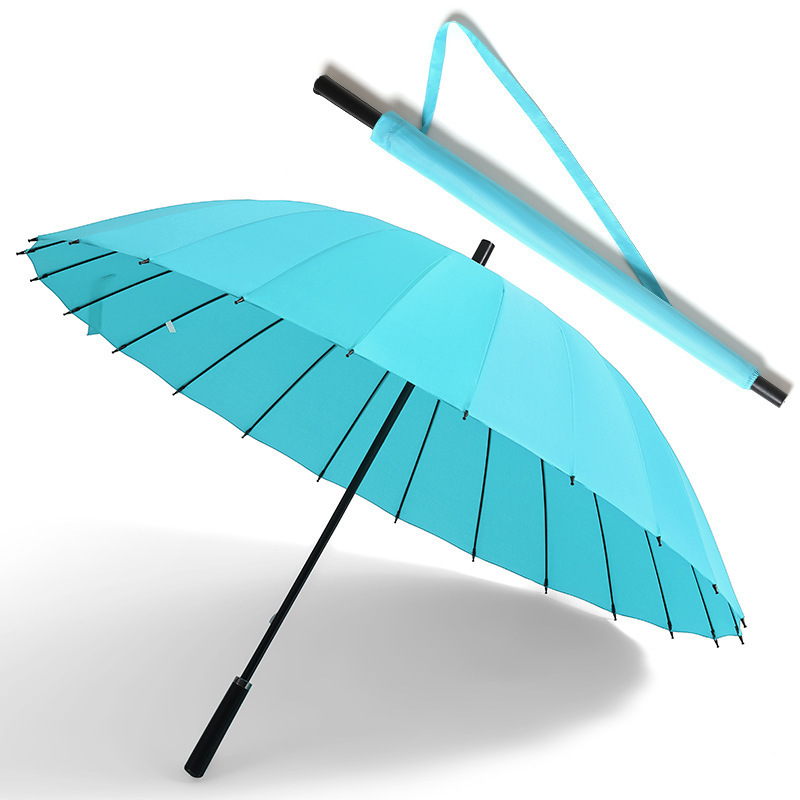 抗风24骨长柄超大号雨伞大量双人男女直杆自动晴雨伞广告|undefined