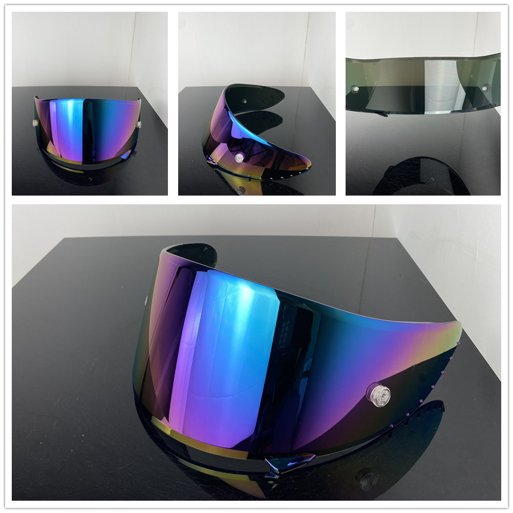 X14 Large Nail Buckle Helmet Lens Suitable for Z7 Nxr Rf1200 Xspirit Electroplated Helmet Mirror