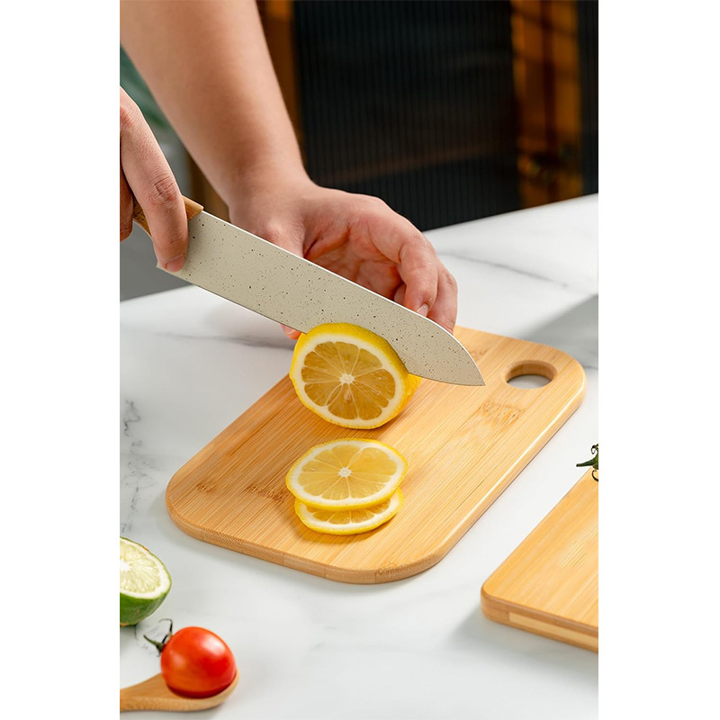 Juego de cocina de tabla de cortar de bambú y madera Mini tabla de cortar de madera ligera, tabla de cortar de madera ligera, queso cocido, suplemento alimenticio para bebé, tabla de cortar