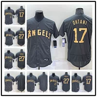 Новый 2022 All-Star Бейсбольный костюм Ангел 17 # OHTANL27 # Elite Edition Поклонники вышитые бейсбольные майки