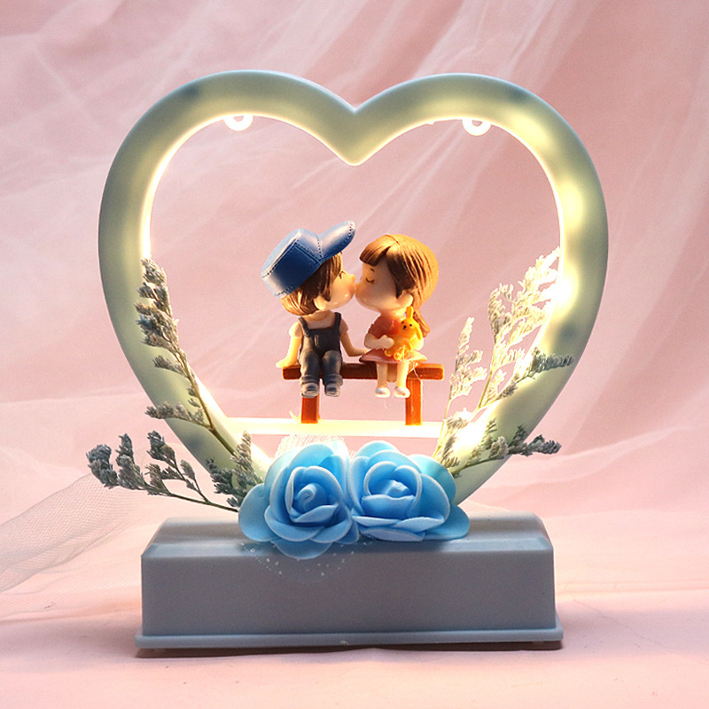 圆盘情侣音乐灯 蓝色01