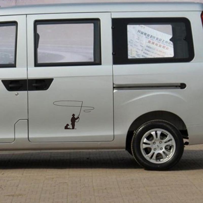 Auto uzlīme makšķerēšana dizains āra sportam un automašīnām_voghion.com