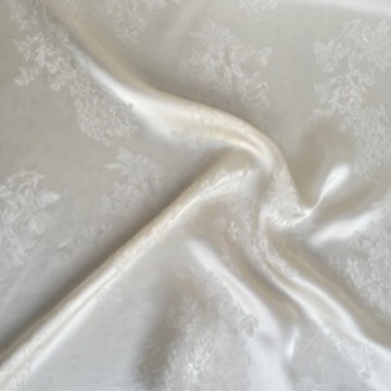 中式国风提花布料旗袍马面汉服古风绸缎面料连衣裙仿真