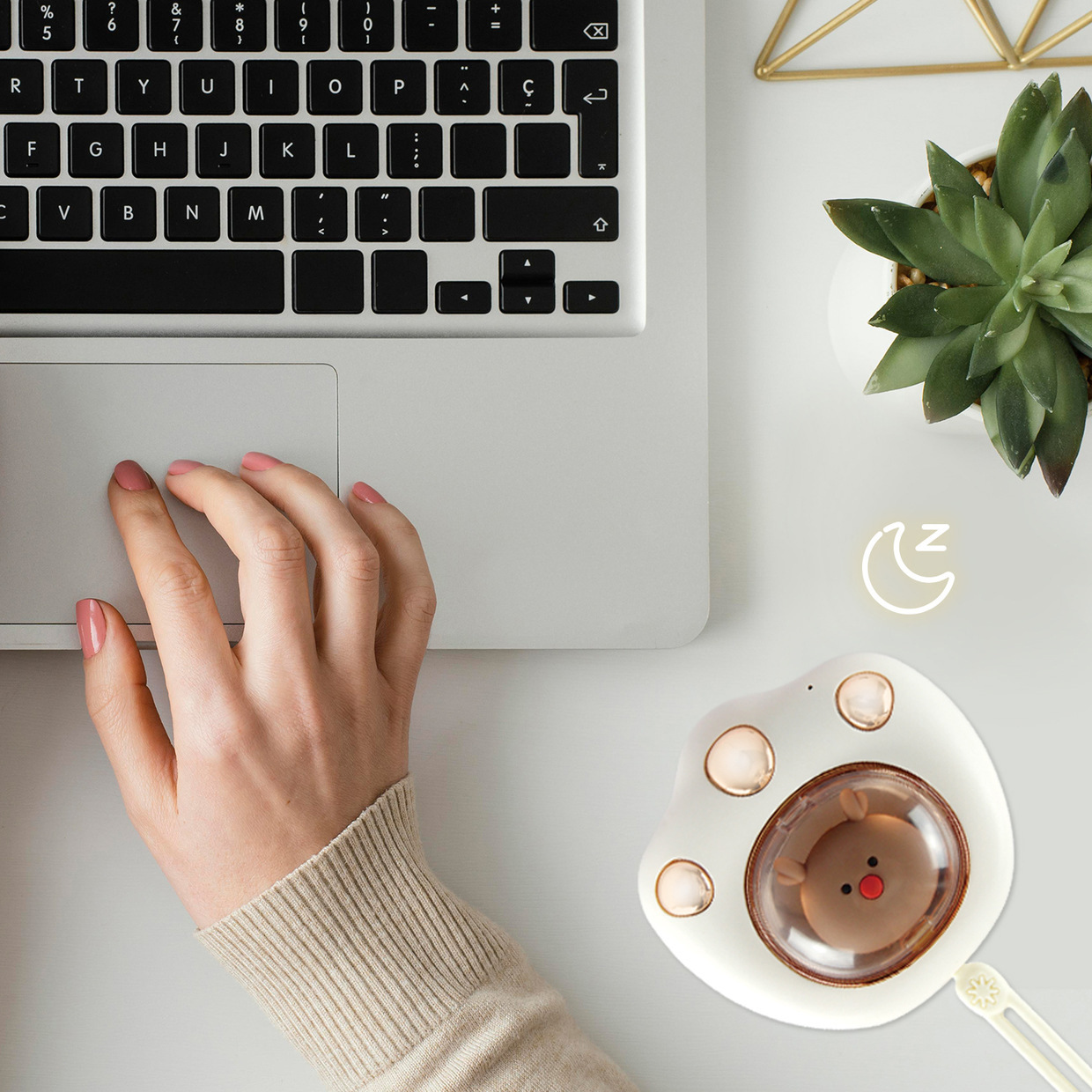 Invierno gato garra calentador de mano mini atmósfera de carga portátil USB recargable portátil gato garra calentador de mano eléctrica