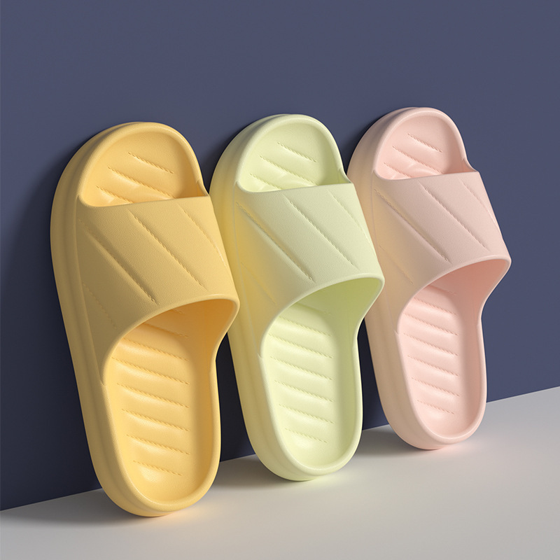 Simple Twill Cushioning Slip-On Slippers in Yellow, Pink, Light Green, and Multiple Colors with High Elasticity for Bathing, Available for Dropshipping on Live Shopping Platforms Simple Twill Cushioning Slip-On Slippers in Yellow, Pink, Light Green, and Multiple Colors with High Elasticity for Bathing, Available for Dropshipping on Live Shopping Platforms