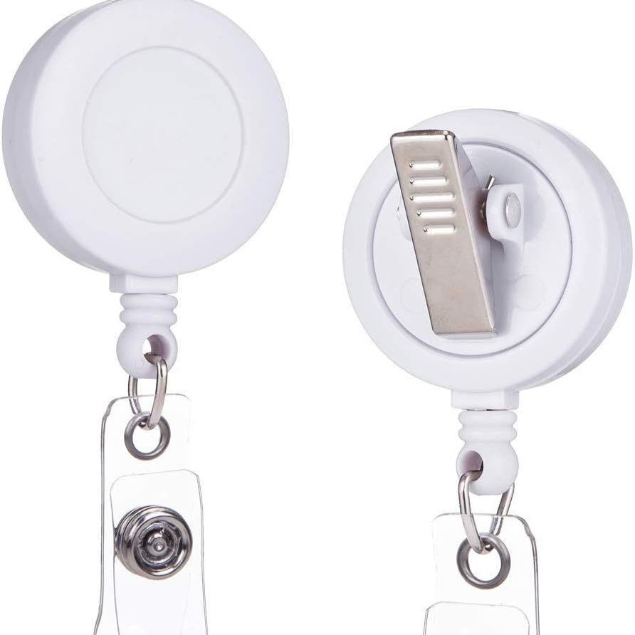 Amazon Hot Selling Badge Reel Retractable with Swivel Alligator Clip Retractable Badge Clip Reel Clip 360 Degrees