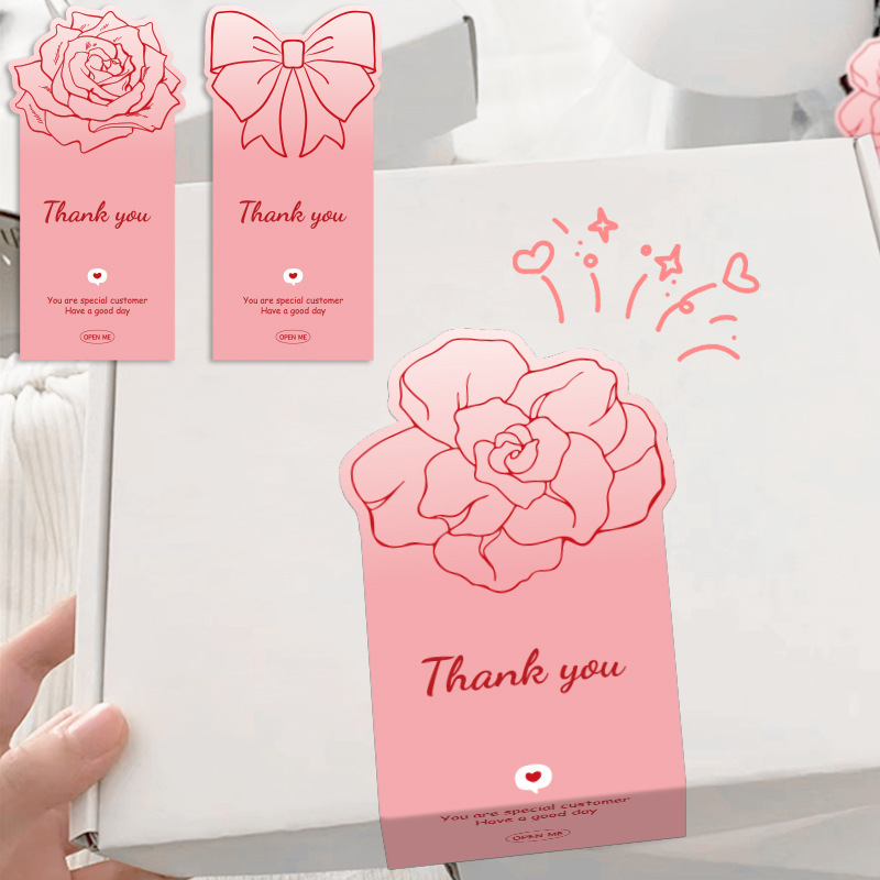 Manufacturer Wholesale Pink Thank You Stickers Camellia Rose Sealing Stickers Gift Box Decorative Stickers Self-Adhesive Packaging Stickers Manufacturer Wholesale Pink Thank You Stickers Camellia Rose Sealing Stickers Gift Box Decorative Stickers Self-Adhesive Packaging Stickers