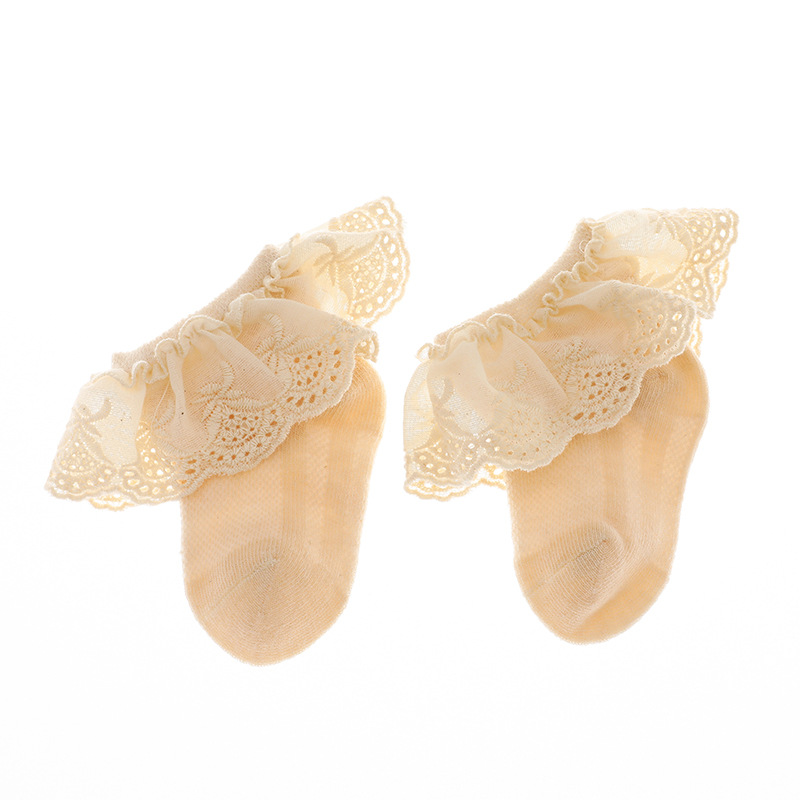 Summer net Baby socks combed cotton breathable Baby lace socks…