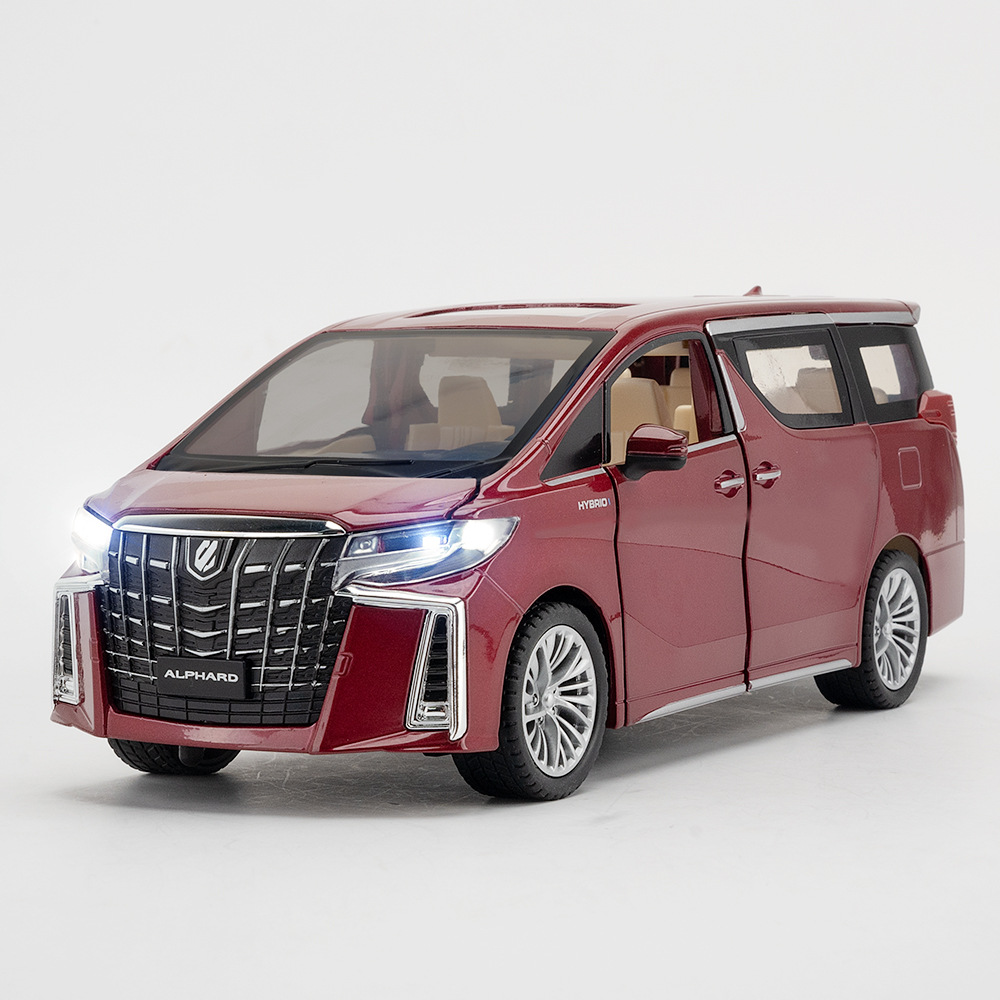 （盒裝）仿真1比24埃爾法合金汽車模型擺件兒童玩具收藏代發批發