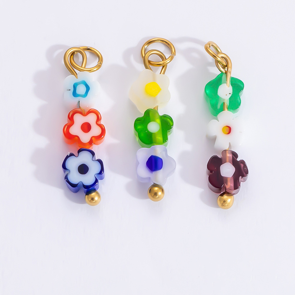 1 Piece Set 4.29*24.15mm 304 Stainless Steel Zircon PVD Coated Real Gold Plated Heart Shape Flower Butterfly Polished Pendant DIY Jewelry Accessories display picture 15