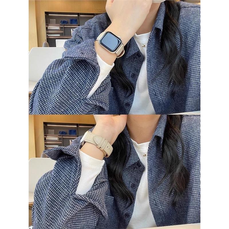 青い格子が毛を磨いていますね。シャツのコートの女性2025春秋の怠惰な風のたるみ感がゆるい長袖シャツ|undefined
