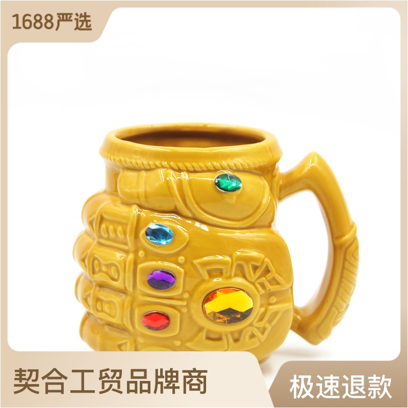 Navidad taza de cerámica exportación 3D tridimensional pan de jengibre hombre leche café retro