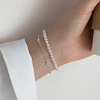 Bracelet, sophisticated jewelry, silver 925 sample, light luxury style