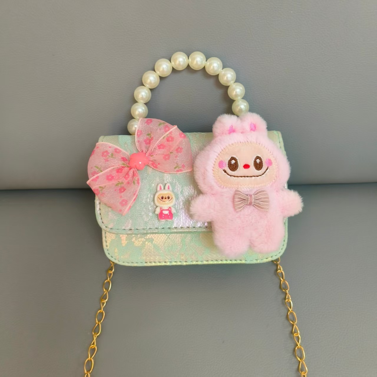 Bolso de arco de la princesa de perlas bolso de Año Nuevo bolso de hombro bolso de cadena