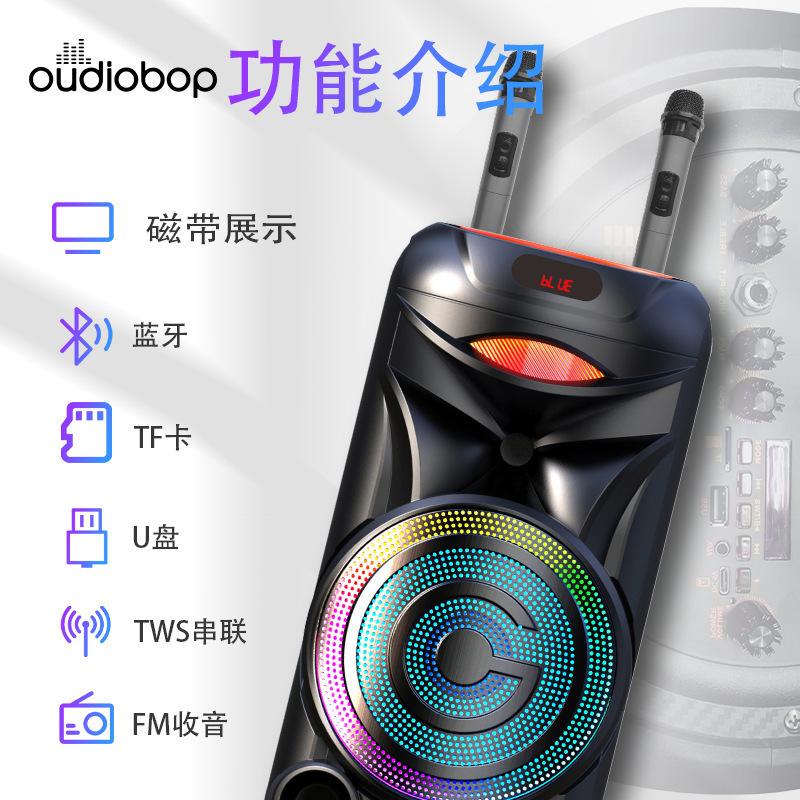 クロスボーダー新双10インチ広場舞音響マイク挿入k歌サブウーファbluetooth大スピーカー無線マイク|undefined