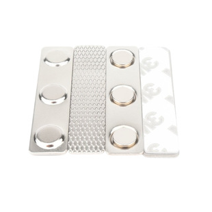 Factory Direct Supply of Ndfeb Metal Magnetic Badge Magnets 3m Double-Sided Tape 2-3 Pieces of Badge Magnets Wholesale