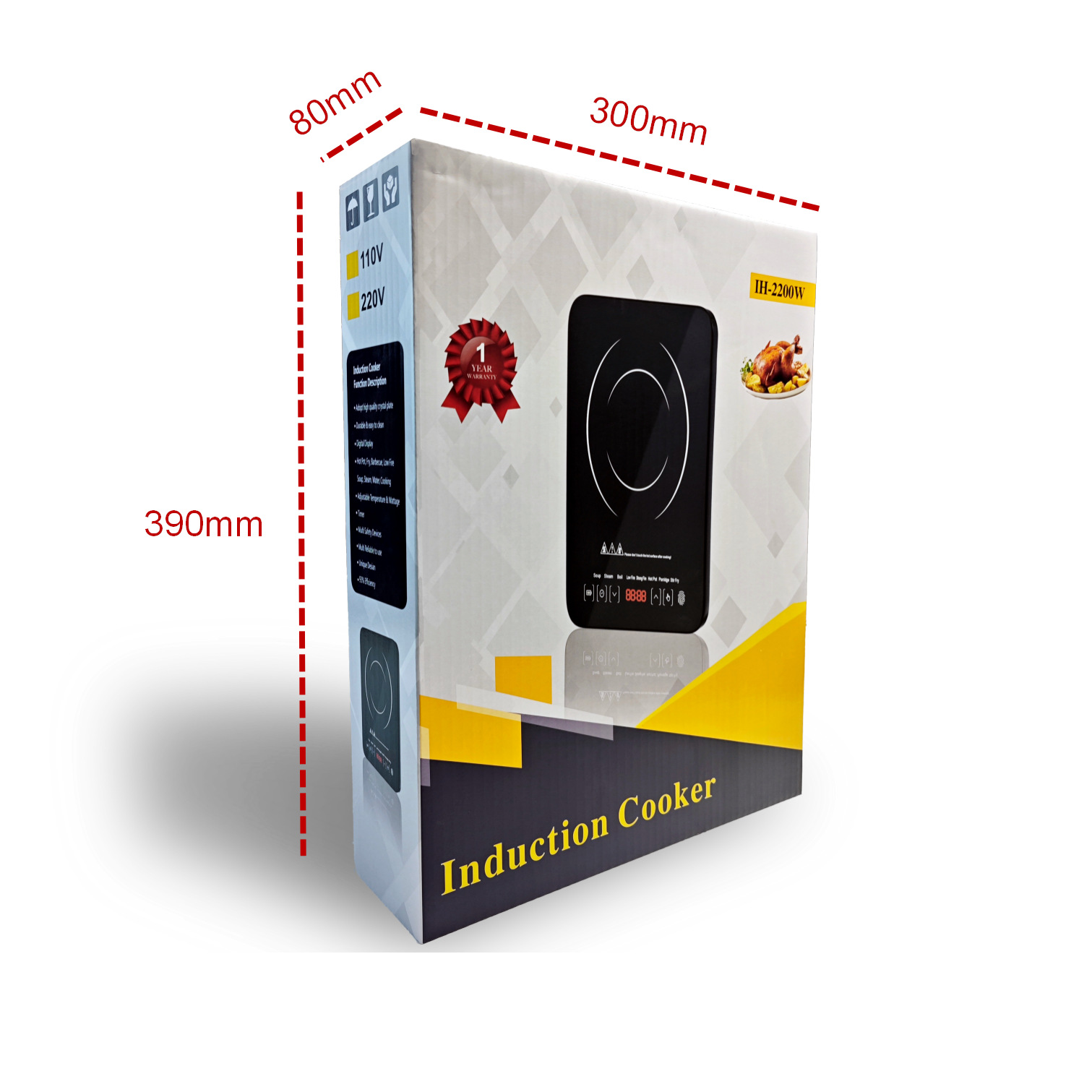 Estufas electromagnéticas domésticas comerciales multifuncionales Hot Pot