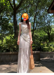 ��ʽ���|�߼��а�ɫ�ٽz�����B��ȹ��Ů�ļ�2025�¿����������Lȹ