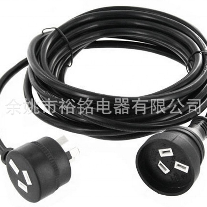 3-Prong Australian Plug Ac Power Extension Cord Australian Standard Three-Core Backrest Plug Male and Female Plug-In Cable 3-Prong Australian Plug Ac Power Extension Cord Australian Standard Three-Core Backrest Plug Male and Female Plug-In Cable
