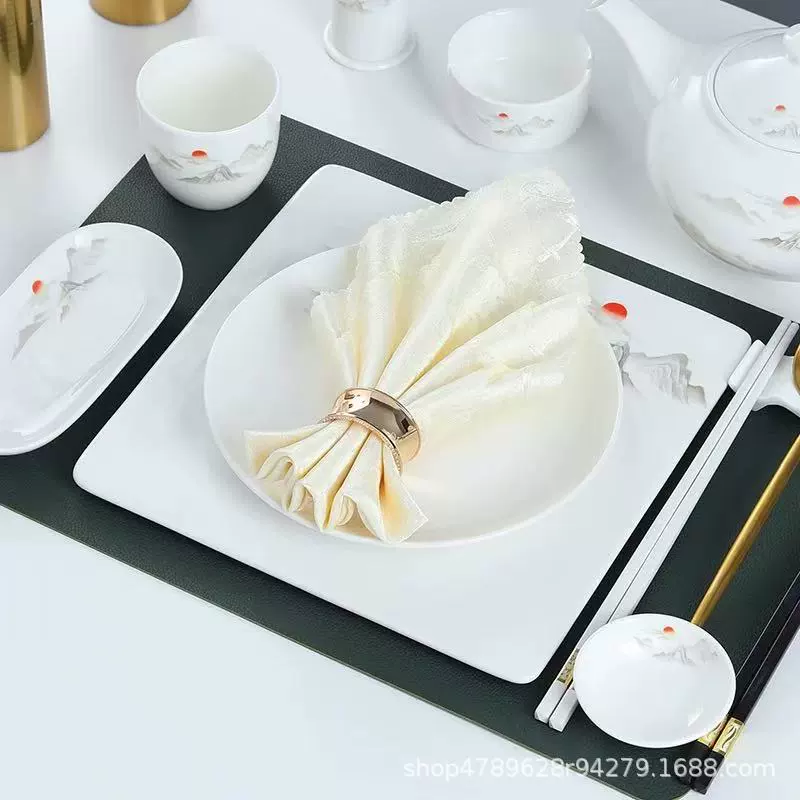 Tableware for hotel, creative set, Chinese style, 3 piece set