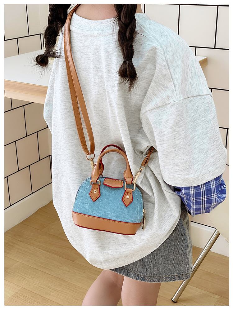 Bolso infantil nuevo arco de color caramelo mini bolso de mano chaîne de conchas de padres e hijos bolso de lápiz labial image 6