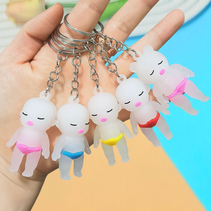 Cross-Border New Product Hot-Selling Color-Changing Doll Natasha Anti-Uv Keychain Backpack Pendant Accessory Small Gift