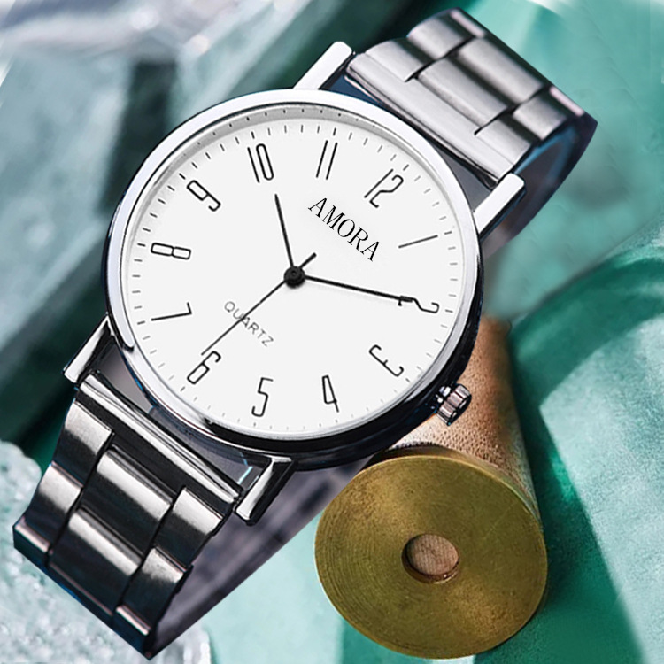 9#-silver steel with digital white surface