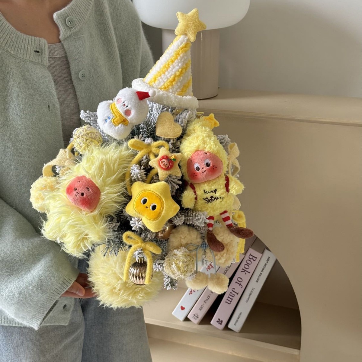 재료 키트 중형 별똥별 오르골 크리스마스 트리 사이즈 약 50×35cm