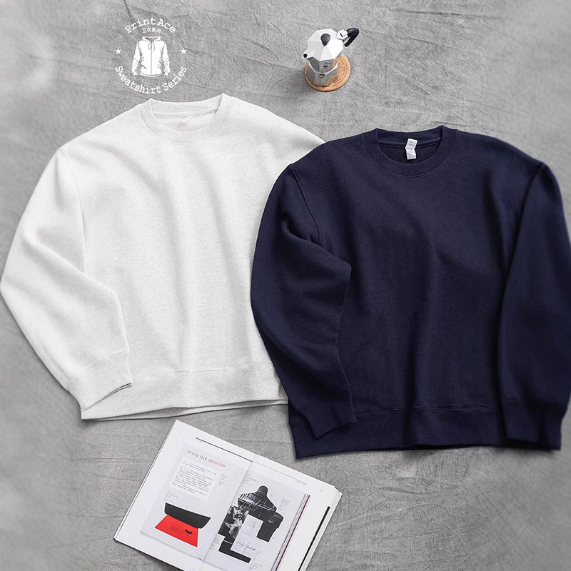 15.5 OZ super heavy parallel terry cloth crew neck long sleeve sweater 6326 15.5 OZ super heavy parallel terry cloth crew neck long sleeve sweater 6326