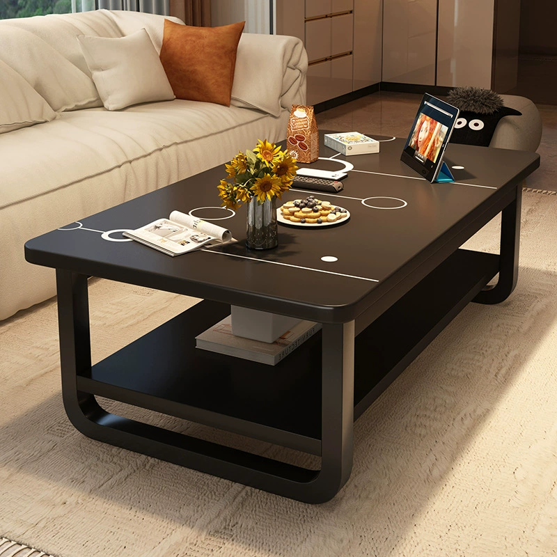 Журнальный столик гостиная бытовая небольшая квартира диван маленький журнальный столик простой чайный стол простой современный арендуемый дом балкон небольшой стол