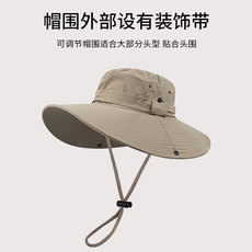MEETSUNNY outdoor sun hat for men, foldable mountaineering fisherman hat, sun protection fishing hat, western cowboy hat for women