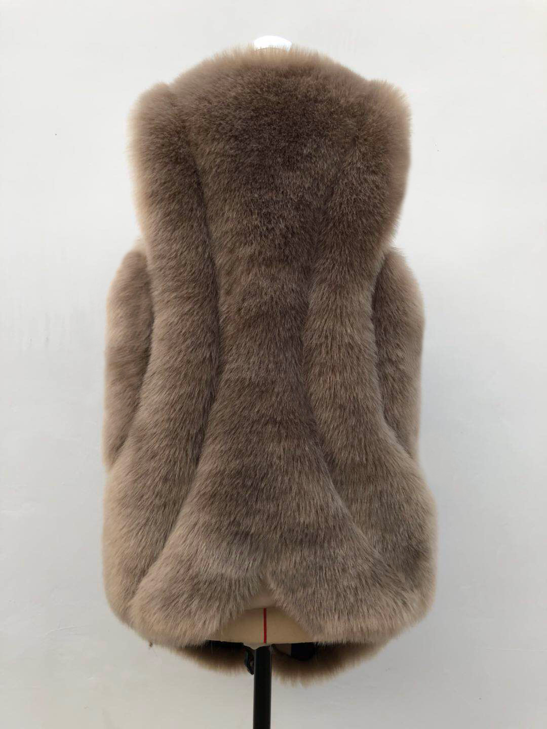 Damen Kunstfellweste Für Herbst Und Winter Modische Freizeitmode_voghion.com