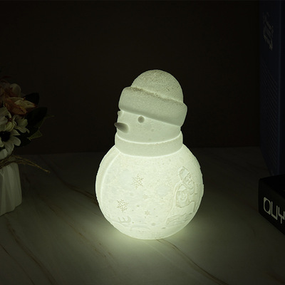 跨境2022新款3d打印led灯雪人灯圣诞节礼物装饰用品玩偶创意礼品|ms