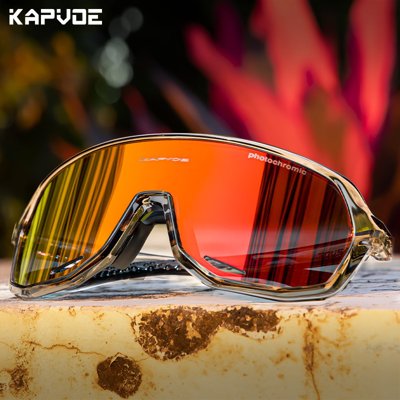 색상이 변하는 모델 [투명한 빨간색-투명 회색 프레임] 주야간 사용 가능