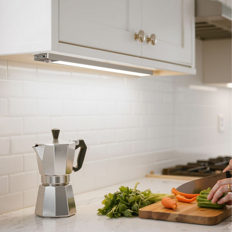 Cabinet Charging Light Strip Led Magnetic Wine Cabinet Sensor Light Strip Wireless Self-Adhesive Kitchen Cutting Light Wardrobe Light
