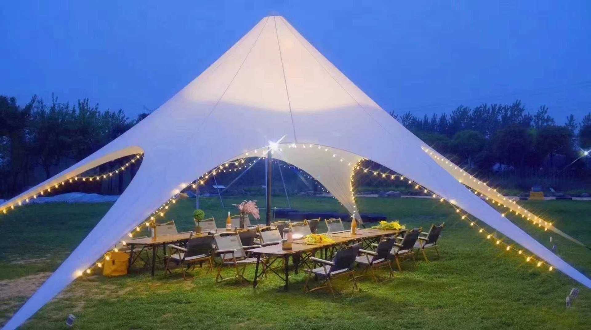 万重山驼峰天幕云顶天幕营地露营户外搭建大场景三峰双峰防水防晒-阿里巴巴