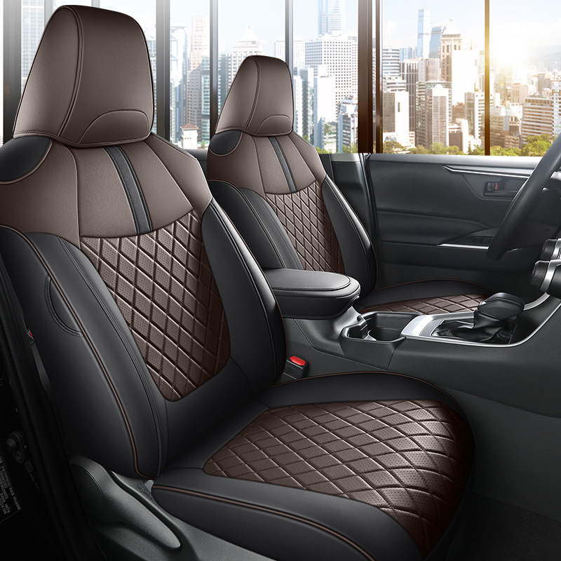 Modelə uyğun (Original) oturacaq örtükləri, Toyota Leather Full Set - glossy-6d-3d-carbon-fiber-black-20-24rav4