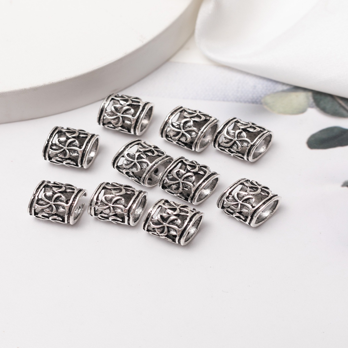 Joyería trenza sucia accesorios decorativos del anillo del pelo trenza sucia hebilla del anillo del pelo trenza oculta trenza sucia flor hueca accesorios para el cabello flor decorativa