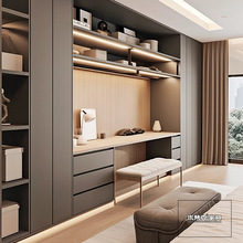 西安定制帽间步入式整体衣帽间简约现代一门到顶衣帽间全屋柜柜子